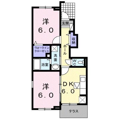 プリムローズＡ 103【管理NO：1-018446801-01030】 ★家具家電は申し込み後に搬入します★の物件画像
