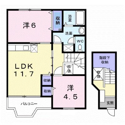 メゾンドアヴェニューＥ 202【管理NO：1-007865901-02020】 ★家具家電は申し込み後に搬入します★の物件画像