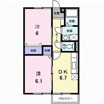シャルマン・ＨＡＮＡＭＩＤＯＵ 204【管理NO：1-007702501-02040】 ★家具家電は申し込み後に搬入します★の物件画像
