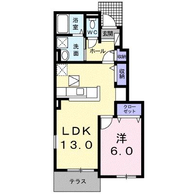 グレイスⅠ 104【管理NO：1-019223801-01040】 ★家具家電は申し込み後に搬入します★の物件画像
