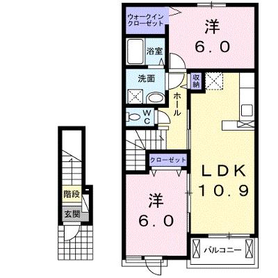 メゾン・ボヌール 202【管理NO：1-022161701-02020】 ★家具家電は申し込み後に搬入します 2026年07月中旬入居可能の物件画像