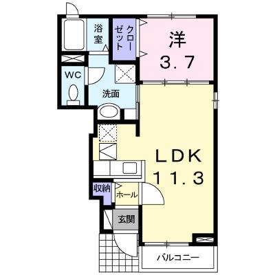 ソレイユ　咲 103【管理NO：1-016714501-01030】 ★家具家電は申し込み後に搬入します★ ★2026年08月下旬入居可能★の物件画像