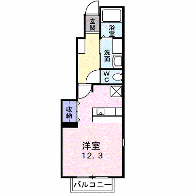 アヴニール　Ⅱ 101【管理NO：1-013722002-01010】 ★家具家電は申し込み後に搬入します★の物件画像