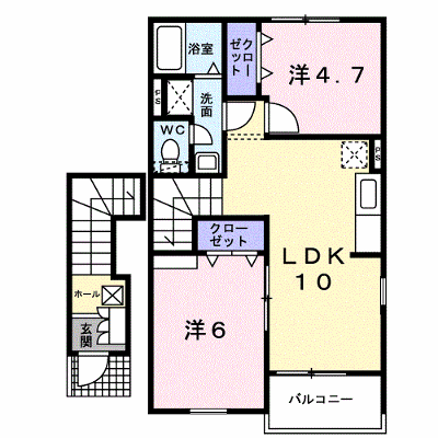 カロスアンセ弐番館 203【管理NO：1-013536202-02030】 ★家具家電は申し込み後に搬入します★の物件画像