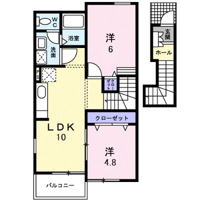 ポラリス　弐番館 202【管理NO：1-013492002-02020】 ★家具家電は申し込み後に搬入します★の物件画像