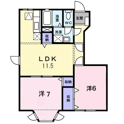 プリムローズＢ棟 101【管理NO：1-011379102-01010】 ★家具家電は申し込み後に搬入しますの物件画像