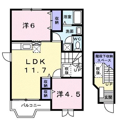 シャン・ド・フルール 201【管理NO：1-010235401-02010】 ★家具家電は申し込み後に搬入します★の物件画像