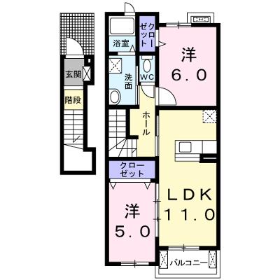 エテルノ 203【管理NO：1-018969801-02030】 ★家具家電は申し込み後に搬入しますの物件画像