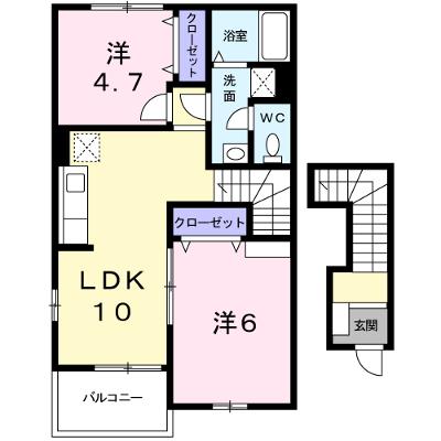 ベルビューコートＡ 201【管理NO：1-014621701-02010】 ★家具家電は申し込み後に搬入しますの物件画像