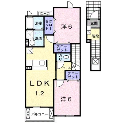 ソレイユⅠ 202【管理NO：1-014038301-02020】 ★家具家電は申し込み後に搬入しますの物件画像