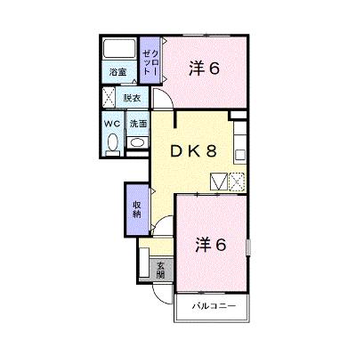 ロジュマン・ドゥー 103【管理NO：1-013423101-01030】 ★家具家電は申し込み後に搬入しますの物件画像