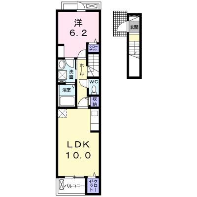 シャルマン 205【管理NO：1-023905401-02050】 ★家具家電は申し込み後に搬入しますの物件画像