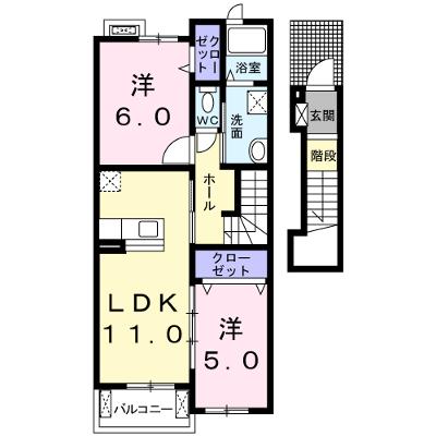 エテルノ 202【管理NO：1-018969801-02020】 ★家具家電は申し込み後に搬入しますの物件画像