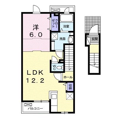 ＣＯＺＹ　ＣＲＥＳＴ　Ａ 203【管理NO：1-025254001-02030】 ★家具家電は申し込み後に搬入しますの物件画像