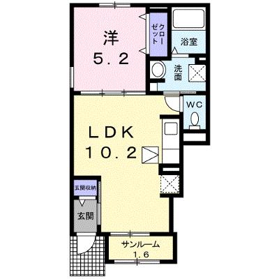 モーントシャイン花園 101【管理NO：1-021721701-01010】 ★家具家電は申し込み後に搬入します★の物件画像