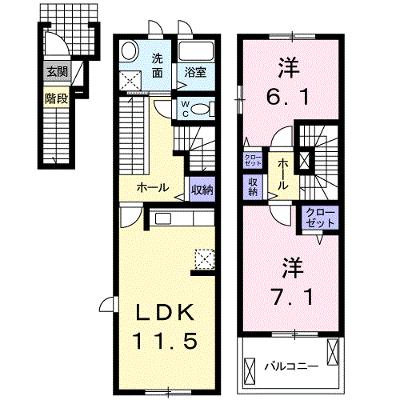 サンリットアベニューⅡ 206【管理NO：1-021524902-02060】 ★家具家電は申し込み後に搬入しますの物件画像