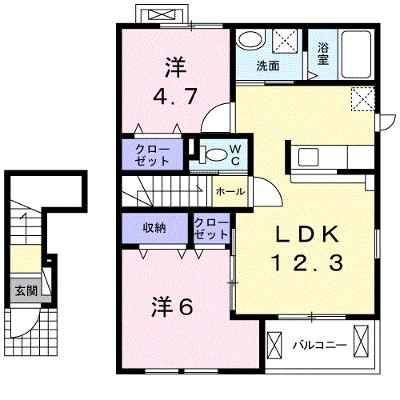 プリヴィラ 202【管理NO：1-019667501-02020】 ★家具家電は申し込み後に搬入しますの物件画像