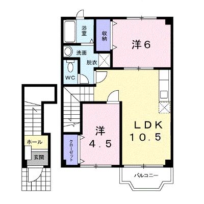 エスポワ－ル古国府Ｂ 202【管理NO：1-009389002-02020】 ★家具家電は申し込み後に搬入します★の物件画像