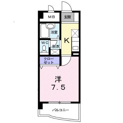 Ｃｉｔｙ　Ｌｉｆｅ　ＫＡＫＵ 410【管理NO：1-007420701-04080】 ★家具家電は申し込み後に搬入します★の物件画像