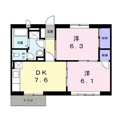 Ｎ・Ｓ・Ｋ　１号館 101【管理NO：1-005371801-01010】 ★家具家電は申し込み後に搬入しますの物件画像
