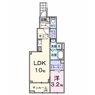 ヴィラ　エスポワール 104【管理NO：1-028302001-01040】 ★家具家電は申し込み後に搬入します★ ★2026年08月下旬入居可能★の物件画像
