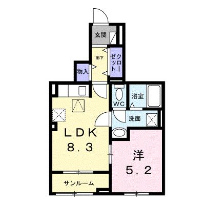 アールズハイムⅡ 103【管理NO：1-027522001-01030】 ★家具家電は申し込み後に搬入しますの物件画像