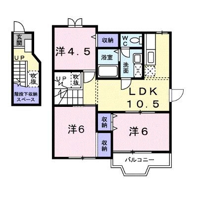ファンタジー２１ 201【管理NO：1-007520901-02010】 ★家具家電は申し込み後に搬入しますの物件画像