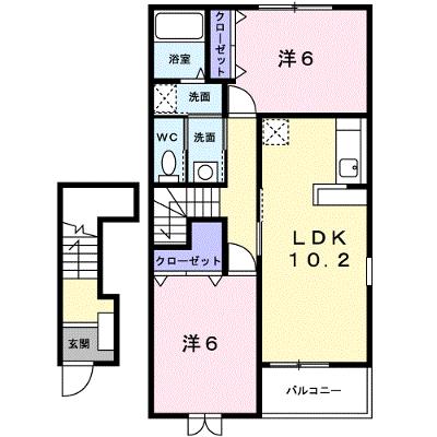プロムナードⅠ 202【管理NO：1-013604901-02020】 ★家具家電は申し込み後に搬入しますの物件画像