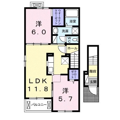 マリアナオ・Ｎ　Ⅰ 201【管理NO：1-021411001-02010】 ★家具家電は申し込み後に搬入します★の物件画像