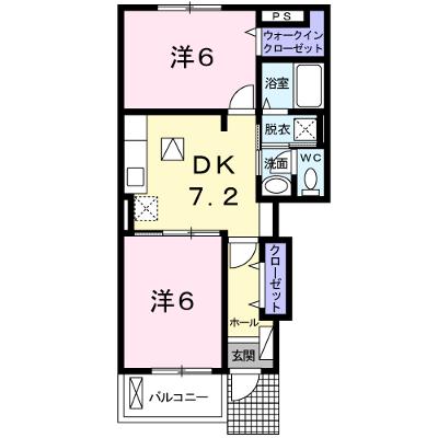 ソレイユ　Ｓ 102【管理NO：1-017267201-01020】 ★家具家電は申し込み後に搬入しますの物件画像