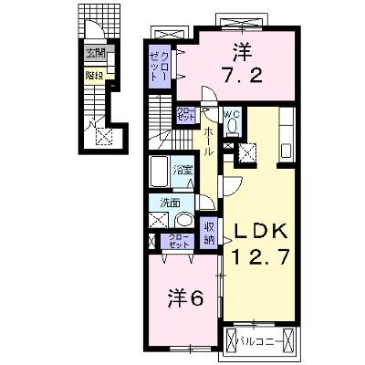 カームリー・メゾンⅠ 202【管理NO：1-015068701-02020】 ★家具家電は申し込み後に搬入しますの物件画像