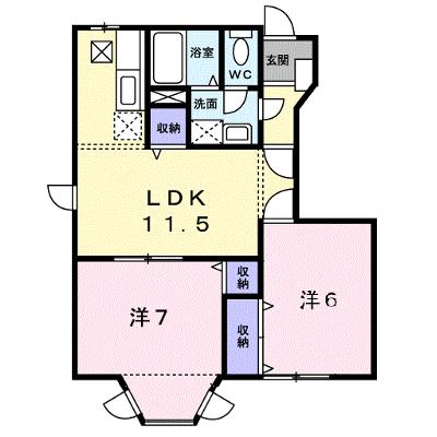 第５府内プロパン 103【管理NO：1-012513201-01030】 ★家具家電は申し込み後に搬入します★の物件画像