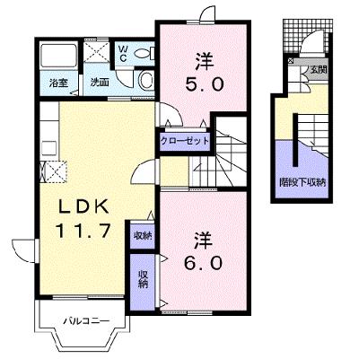 クレストールふじⅡ 203【管理NO：1-011665701-02030】の物件画像