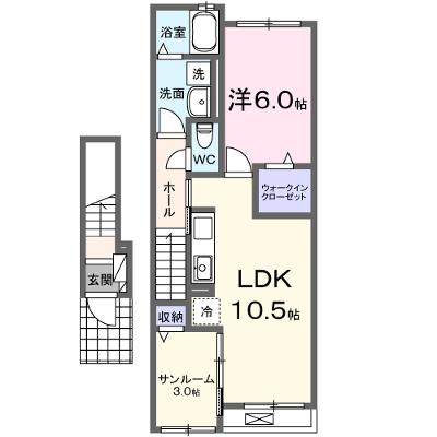 ジョイス・コーポＣ 202【管理NO：1-027498601-02020】 ★家具家電は申し込み後に搬入しますの物件画像
