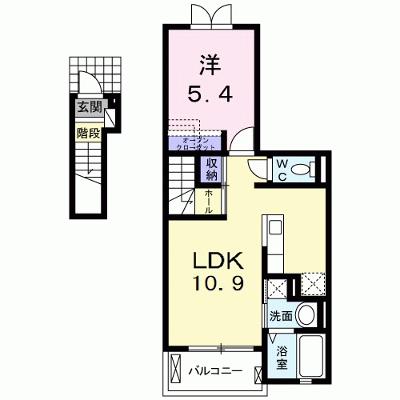 コリーヌＣ 203【管理NO：1-019507601-02030】 ★家具家電は申し込み後に搬入しますの物件画像