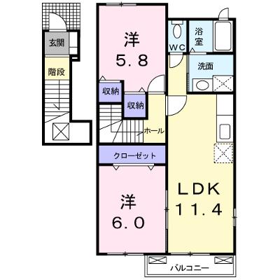 サニ－フィ－ルドⅡ 201【管理NO：1-015162301-02010】 ★家具家電は申し込み後に搬入します★の物件画像