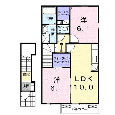シャン　バティールＤ 202【管理NO：1-014514602-02020】 ★家具家電は申し込み後に搬入します★の物件画像