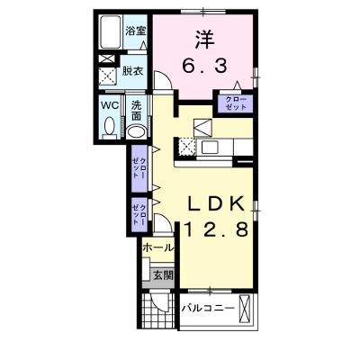 ラ・フォレスタＲＹＵ・Ｄ 105【管理NO：1-013523802-01040】 ★家具家電は申し込み後に搬入します★の物件画像