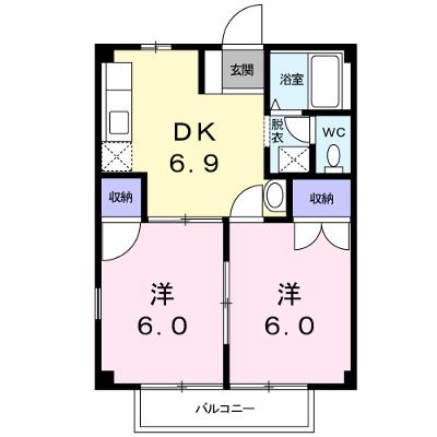 松岡ハイツＢ 205【管理NO：1-004965702-02040】 ★家具家電は申し込み後に搬入します★の物件画像