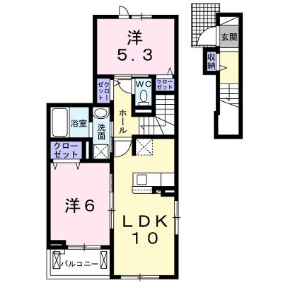 シャルマンビップⅡ 201【管理NO：1-025743701-02010】 ★家具家電は申し込み後に搬入します★の物件画像