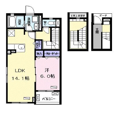 グラースジュネス 305【管理NO：1-025411001-03040】 ★家具家電は申し込み後に搬入しますの物件画像
