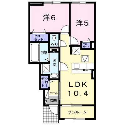 カーサグランデ 103【管理NO：1-025361101-01030】 ★家具家電は申し込み後に搬入しますの物件画像