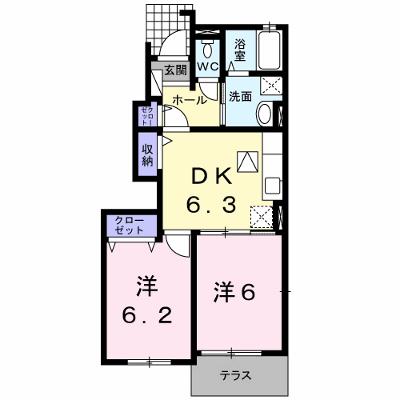 Ｃａｓａ　ＦｅｌｉｃｅⅠ 102【管理NO：1-017253901-01020】 ★家具家電は申し込み後に搬入しますの物件画像