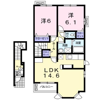 メゾン・ジェルメⅠ 205【管理NO：1-014933201-02040】 ★家具家電は申し込み後に搬入しますの物件画像
