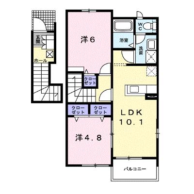 ムーンヴェルジュＡ 201【管理NO：1-014909601-02010】 ★家具家電は申し込み後に搬入します★の物件画像