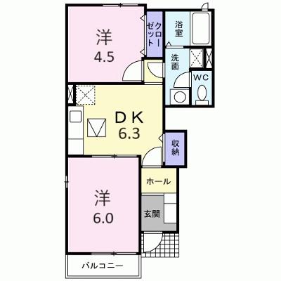 メゾン　ド　コリ－ヌ 101【管理NO：1-014055301-01010】 ★家具家電は申し込み後に搬入します★の物件画像