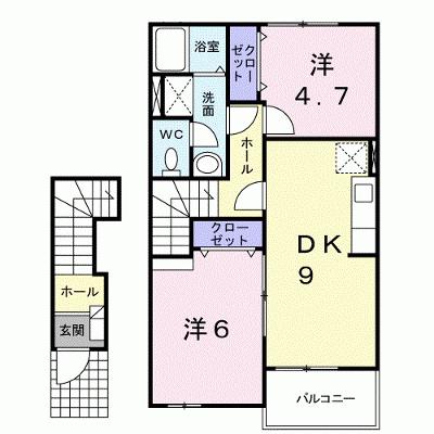 コート・サンモール 203【管理NO：1-012586101-02030】 ★家具家電は申し込み後に搬入しますの物件画像