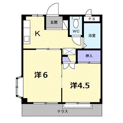 神山ハイツⅢ 105【管理NO：1-001662001-01040】 ★家具家電は申し込み後に搬入しますの物件画像