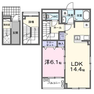 アバンツァートⅠ 301【管理NO：1-027251401-03010】 ★家具家電は申し込み後に搬入します 2026年08月中旬入居可能の物件画像