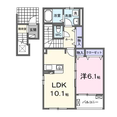 アバンツァートⅠ 205【管理NO：1-027251401-02040】 ★家具家電は申し込み後に搬入しますの物件画像